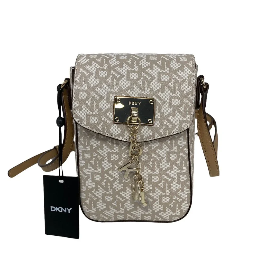 DKNY Phone Crossbody with All Over Logos - Picture 7 of 11